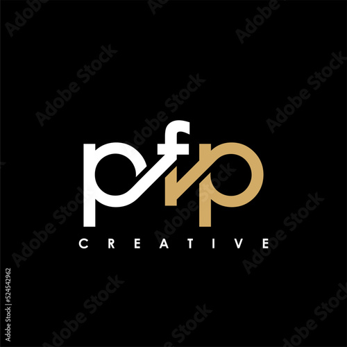 PFP Letter Initial Logo Design Template Vector Illustration
