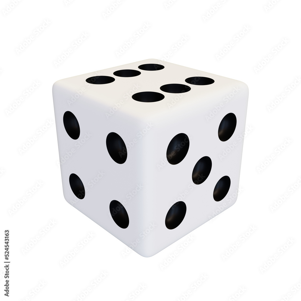 White dice. White dice.