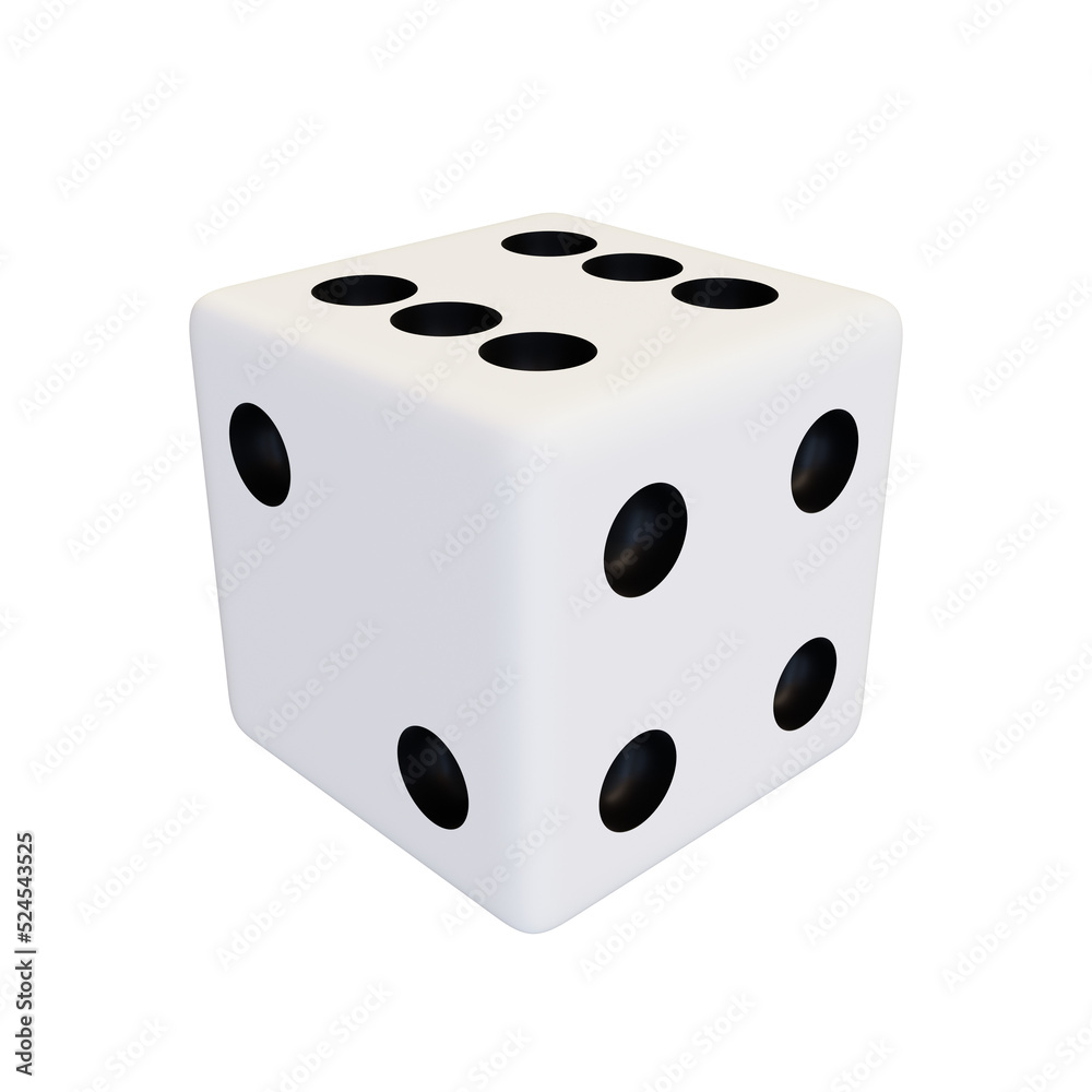 White dice. White dice.