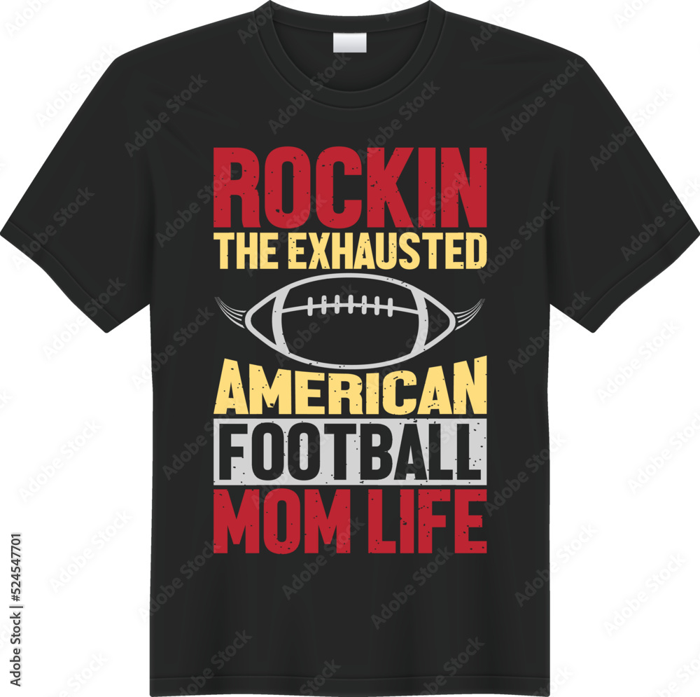 American football t shirt design concept