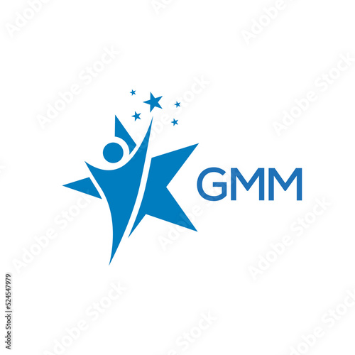 GMM Letter logo white background .GMM Business finance logo design vector image in illustrator .GMM letter logo design for entrepreneur and business.
 photo