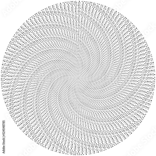 hurricane, rotation, cipher database records aka numbers as abstract figure isolated on white background, encoded information diversity