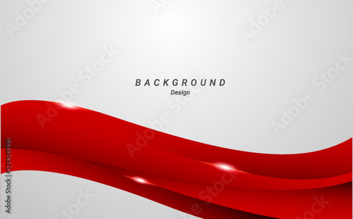 Abstract red wave elegant background template design