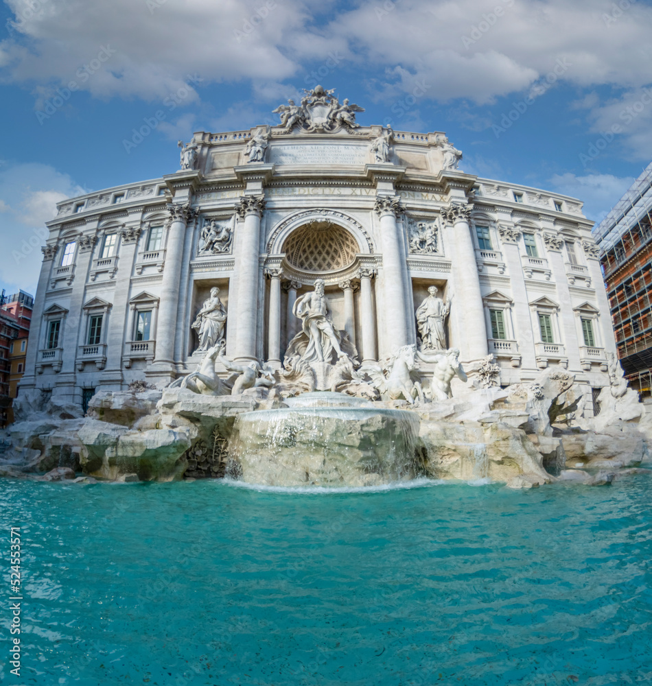 Rome capital fountain Trevi touristic destination 