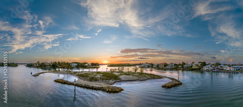 Snake island in Venice Florida at sunrise Drone shot © RonPaulk Photography