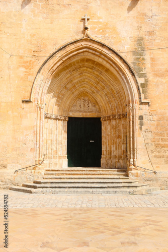 Ciutadella, Menorca (Minorca), Spain. Catedral de Santa Maria de Menorca. Building details