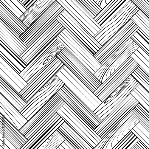 Wooden floor parquet