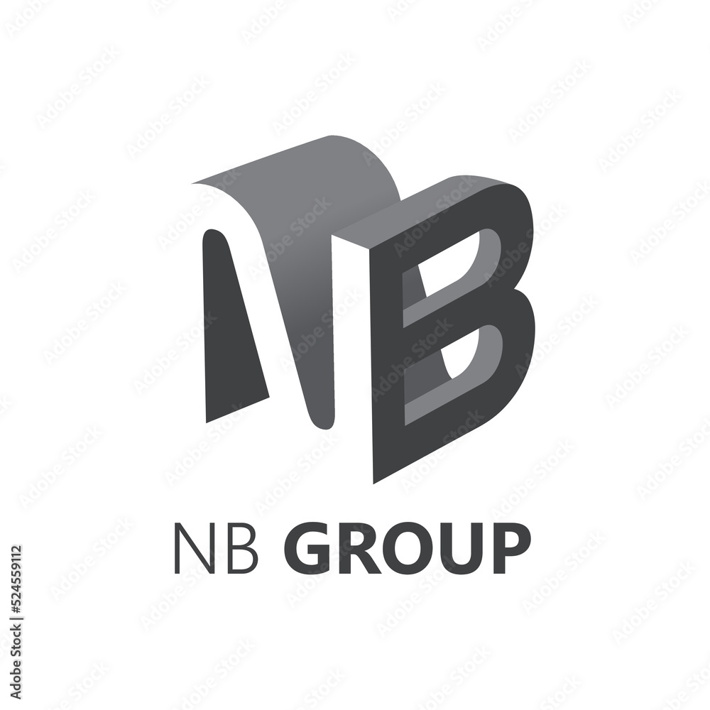 NB GROUP logo, NB logo Stock Vector | Adobe Stock