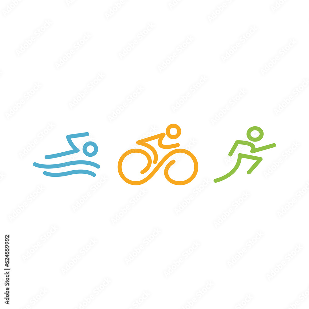 Fototapeta premium sports logo, activity icon, health