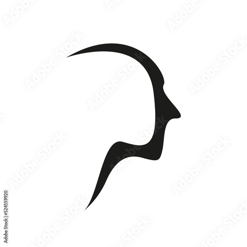 silhouette of person logo vector