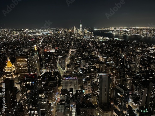 New York, NY, city at night