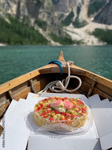Foto torta scattata presso il Lago di Brais, patrimonio dell'unesch  photo