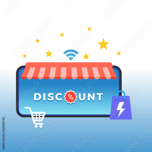 Discount Voucher template, coupon design, ticket, card design