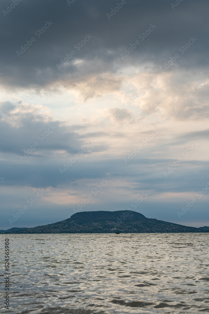 beautiful panorama with lake Balaton