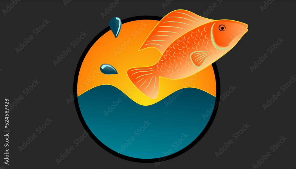 illustration of a goldfish