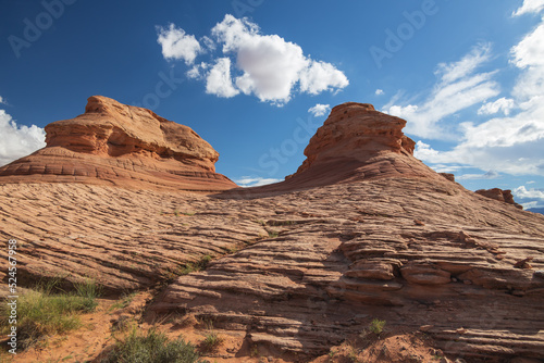 Rock formations viewed from the Beehive trail in Page, Arizona