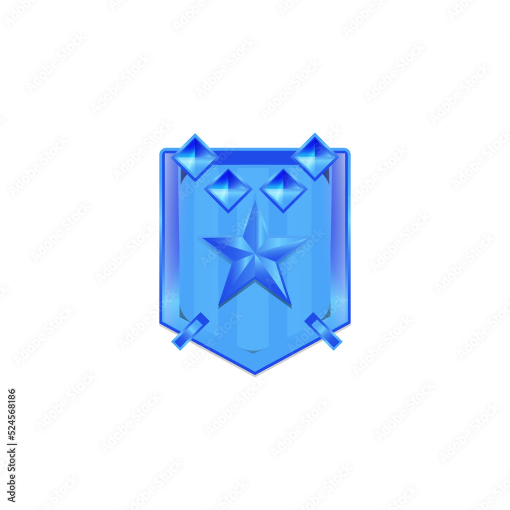 Diamond emblem award icon design vector Diamond emblem award icon design vector