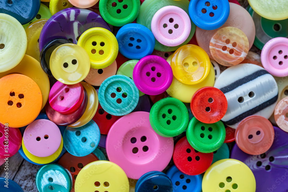 Sewing buttons background. Colorful sewing buttons texture Sewing buttons background. Colorful sewing buttons texture