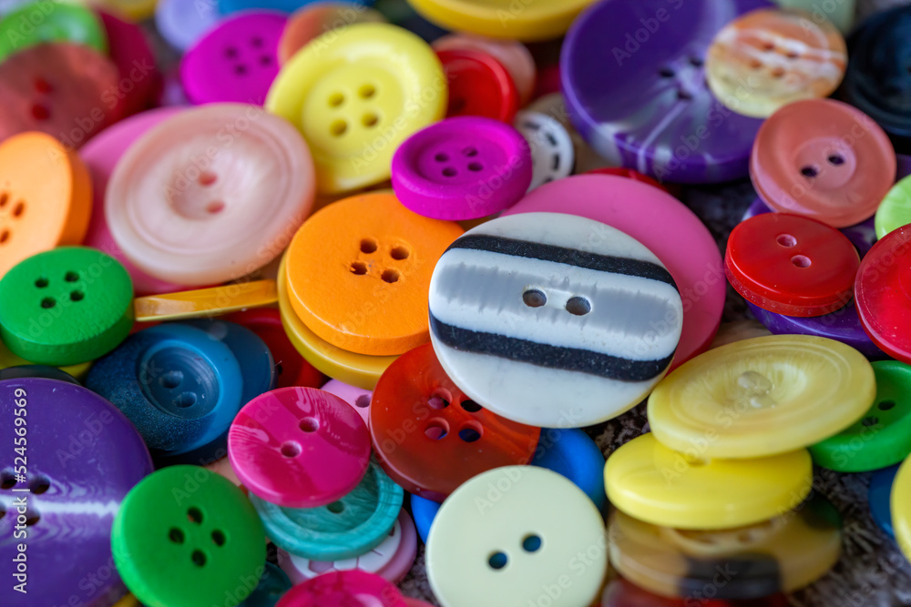 Sewing buttons background. Colorful sewing buttons texture Sewing buttons background. Colorful sewing buttons texture