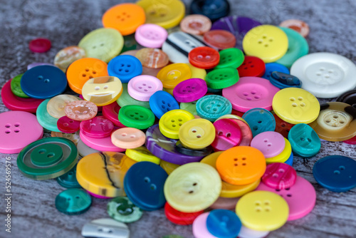 Sewing buttons background. Colorful sewing buttons texture