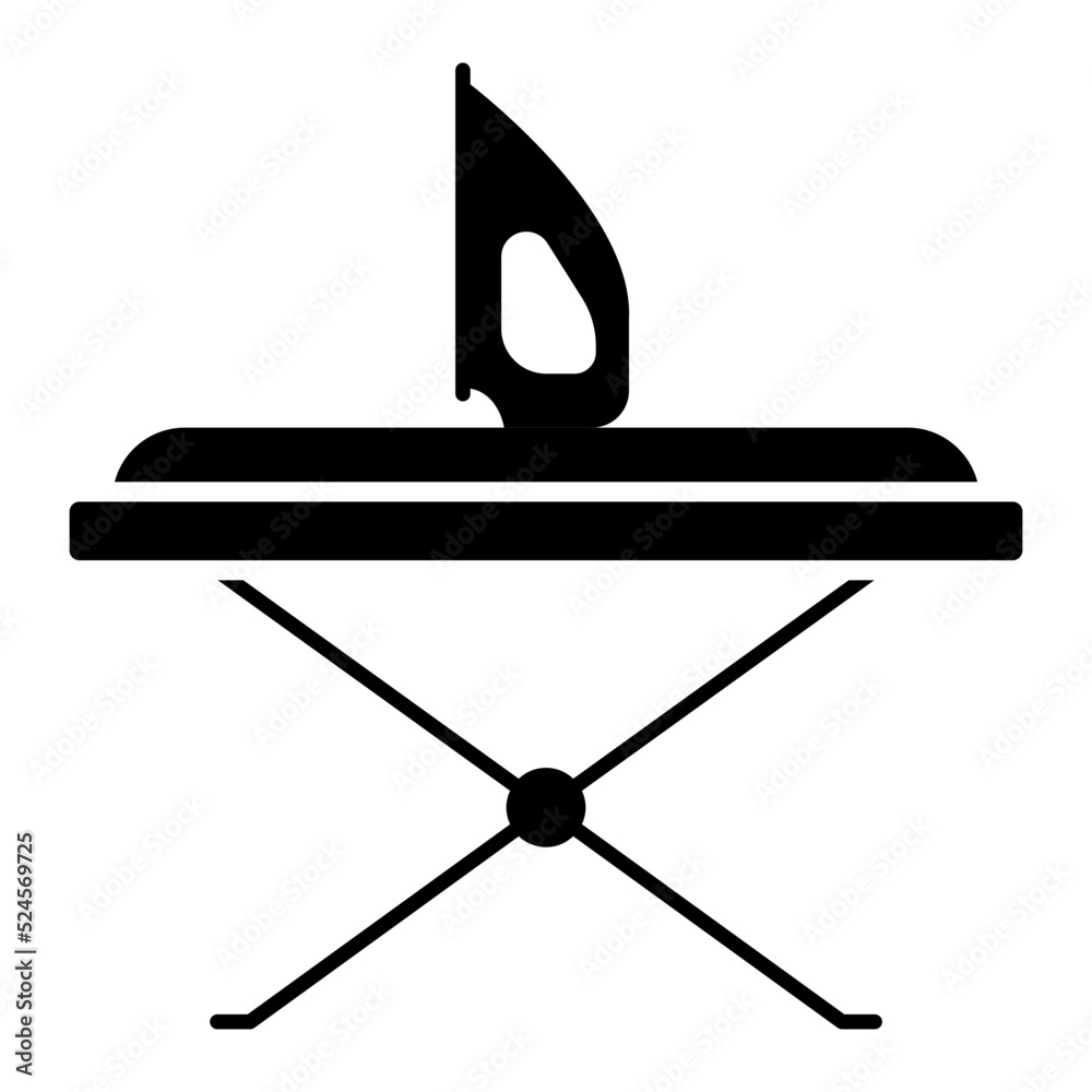 Iron Table Glyph Icon Iron Table Glyph Icon