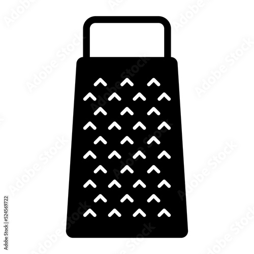 Grater Glyph Icon