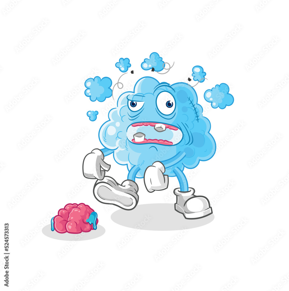 foam zombie character.mascot vector foam zombie character.mascot vector