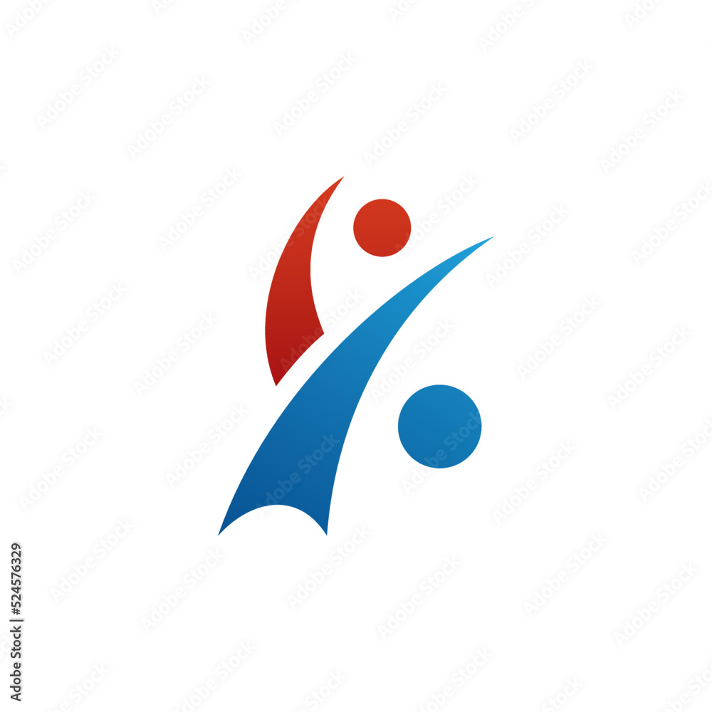 abstract logo design with people abstract logo design with people
