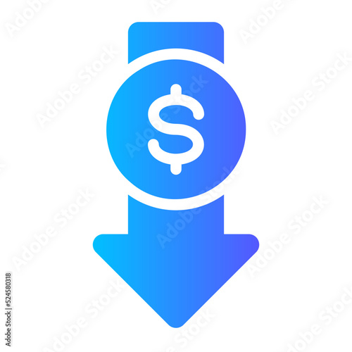 low cost gradient icon