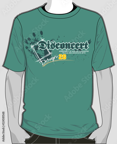 Young man t-shirt design for printing.boy trendy t shirt vecktor artwork design illustration for man