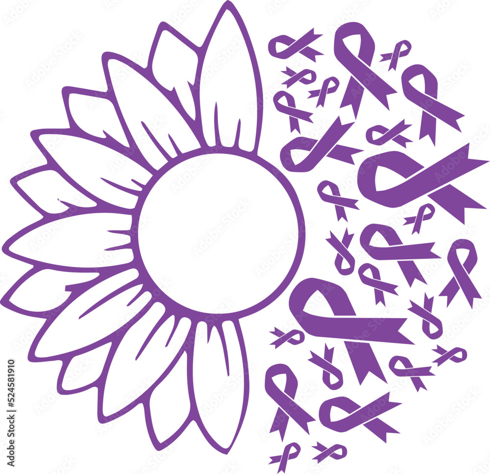 Sunflower Hodgkin Lymphoma Violet Ribbon vector eps,Hodgkin Lymphoma Awareness vector eps, Cricut files, vector eps cut file to use Cricut Sunflower Hodgkin Lymphoma Violet Ribbon vector eps,Hodgkin Lymphoma Awareness vector eps, Cricut files, vector eps cut file to use Cricut