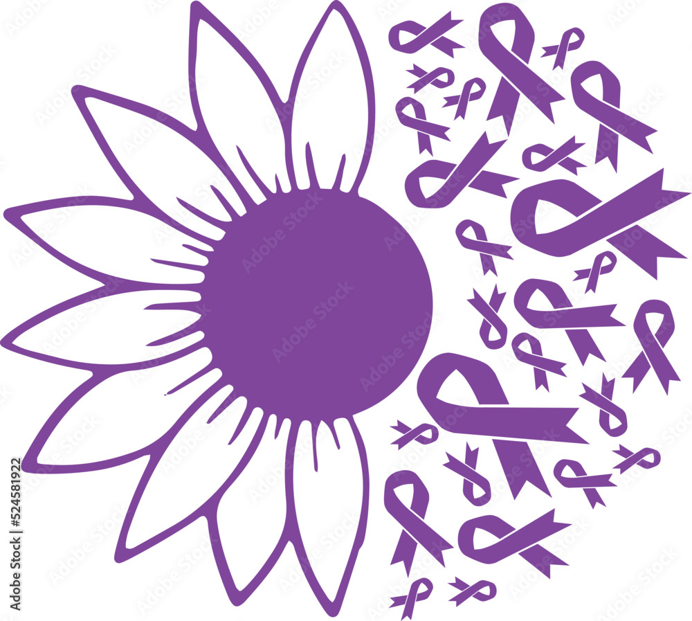 Sunflower Hodgkin Lymphoma Violet Ribbon vector eps,Hodgkin Lymphoma Awareness vector eps, Cricut files, vector eps cut file to use Cricut Sunflower Hodgkin Lymphoma Violet Ribbon vector eps,Hodgkin Lymphoma Awareness vector eps, Cricut files, vector eps cut file to use Cricut