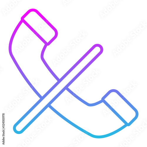 Silent Line Gradient Icon