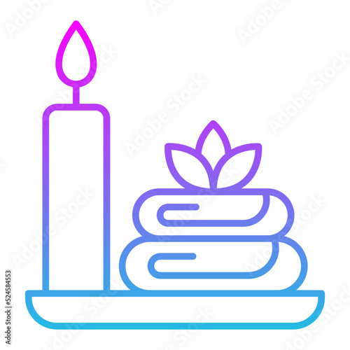 Spa Line Gradient Icon