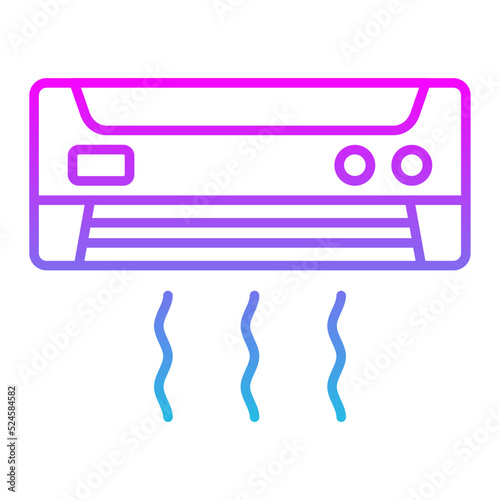 Air Conditioner Line Gradient Icon