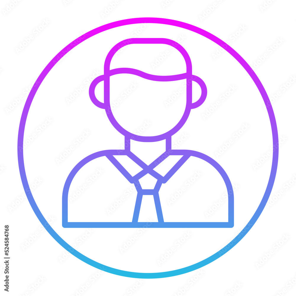 Manager Line Gradient Icon Manager Line Gradient Icon