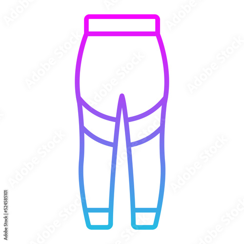 Leggins Line Gradient Icon