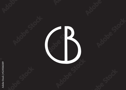 CB creative monogram minimalist logo design