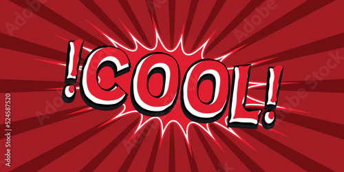 Comic Lettering Summer In The Speech Bubbles Comic Style Flat Design. Dynamic Pop Art Vector Illustration Isolated On Rays Background. Exclamation Concept Of Comic Book Style Pop Art Voice Phrase.