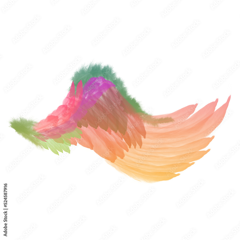 Obraz premium Angel Wing Illustration Background