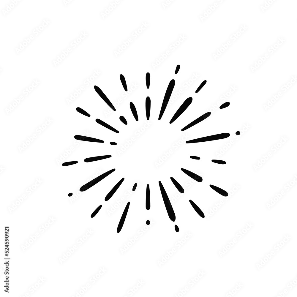hand drawn diffused light vector isolated on a white background hand drawn diffused light vector isolated on a white background