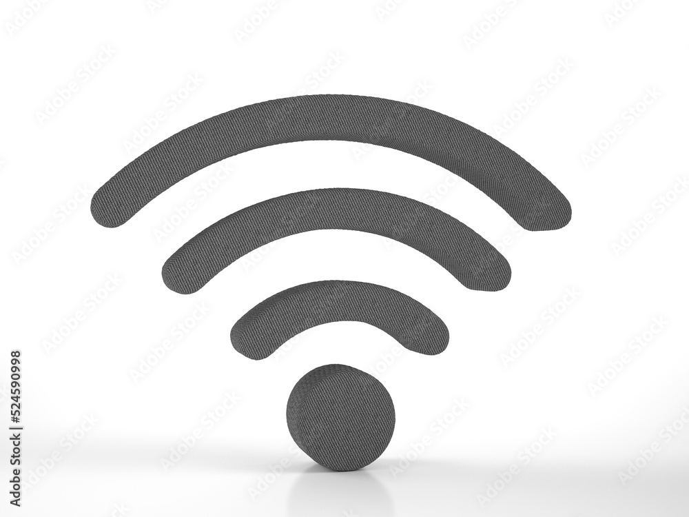 Knitted wifi symbol Knitted wifi symbol