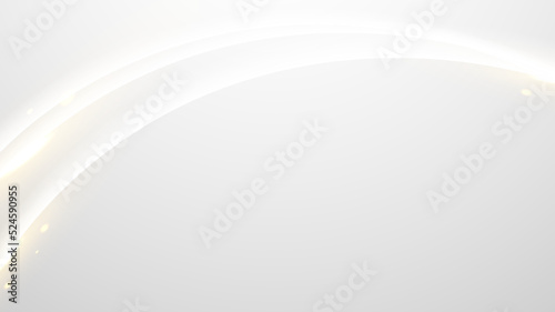 Abstract white and gray fabric silk on clean background with lighting effect