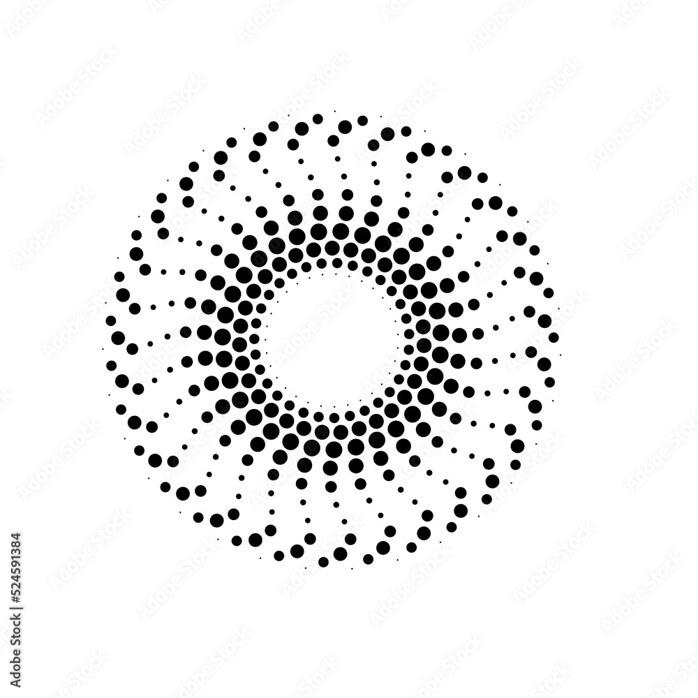 beautiful gradient circle halftone for background decoration comic