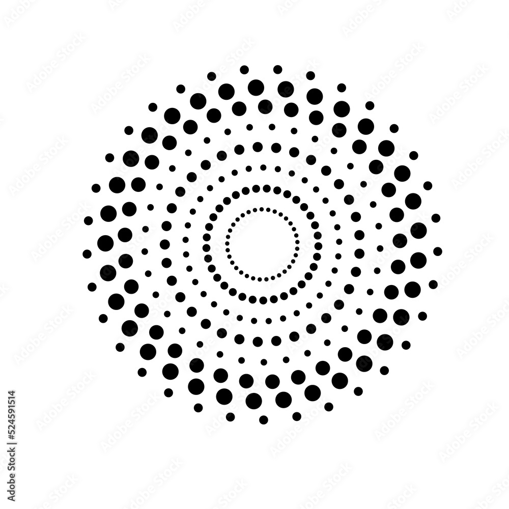 beautiful gradient circle halftone for background decoration comic
