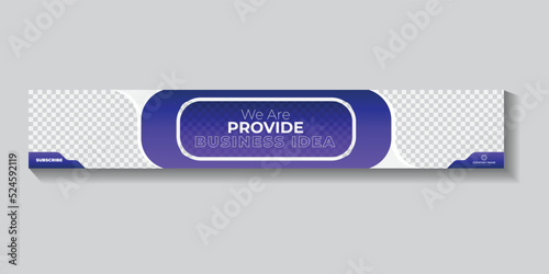 corporate youtube channel art business cover template 