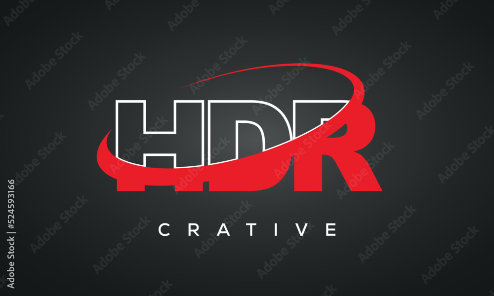 HDR letters typography monogram logo , creative modern logo icon with
