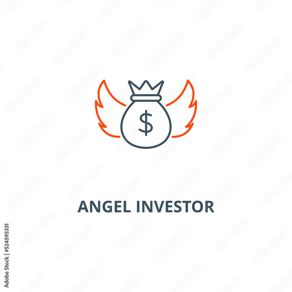 Angel investor icon vector illustration concept isolated on white background used for web and mobile Angel investor icon vector illustration concept isolated on white background used for web and mobile