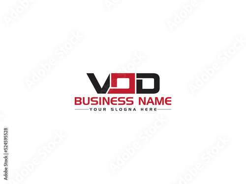 Stylist VOD Logo Icon, Creative vod Logo Letter Vector Image Design For Your All Business