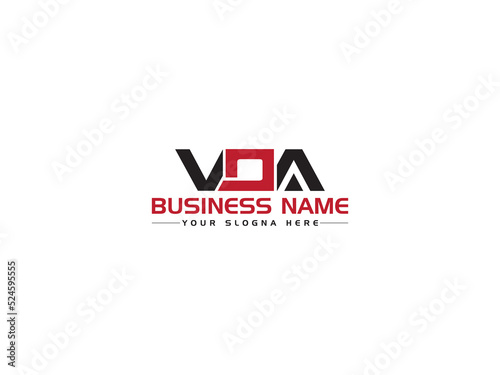 Stylist VOA Logo Icon, Creative voa Logo Letter Vector Image Design For Your All Business photo